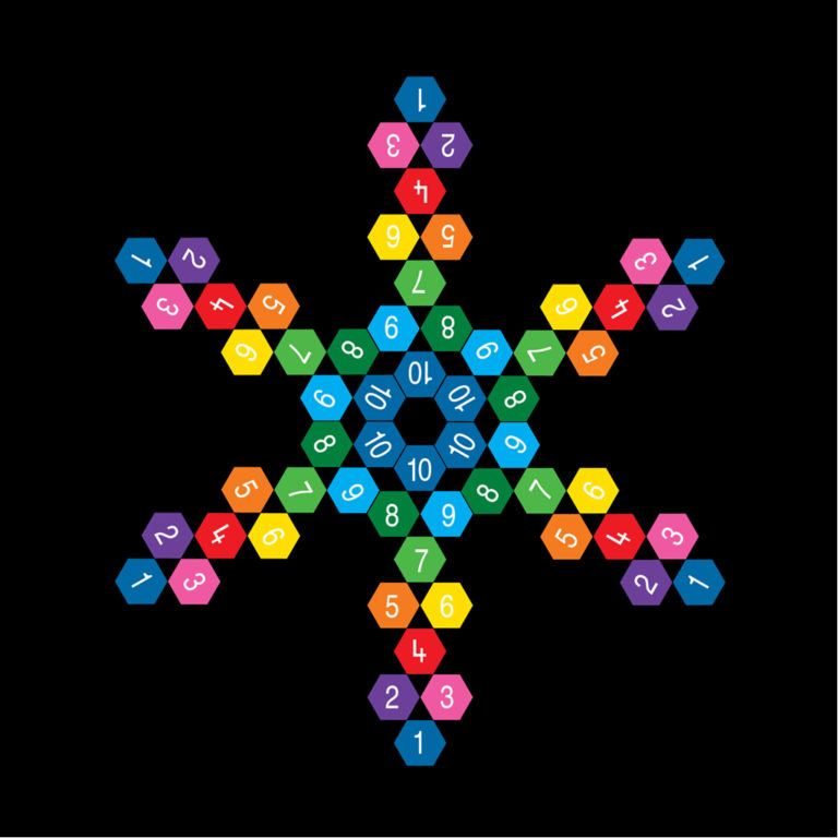 TMG001-6H 6-Way Hexagon Hopscotch