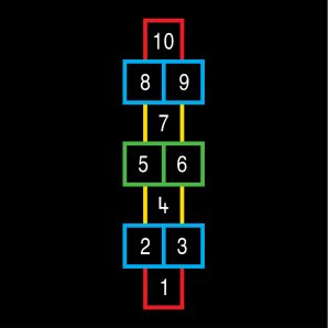 TMG001-O Hopscotch Outline