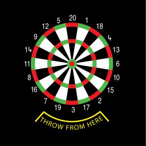 TMG002-DH Dartboard Half Solid