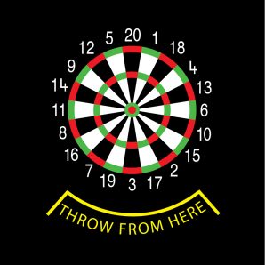 TMG002-DHS Dartboard Small Half Solid