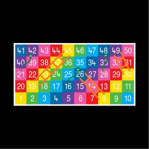 TMG003-50LF Snakes & Ladders 1-50 Large Full Solid